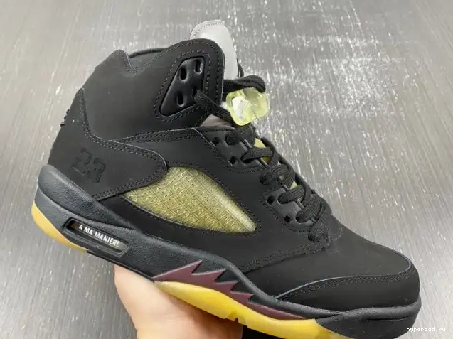 Ma Maniere A Jordan x Air FD1330-001 Black 5 0413